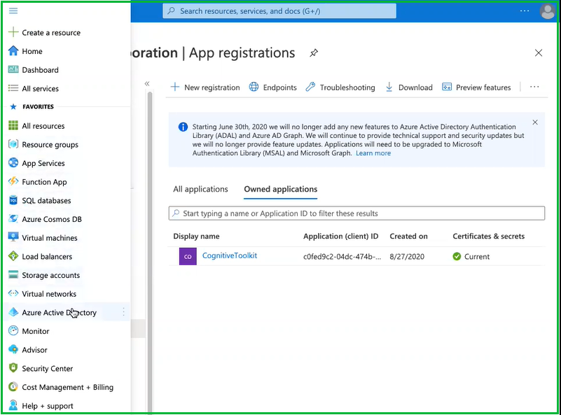 Azure Authentication For OneDrive